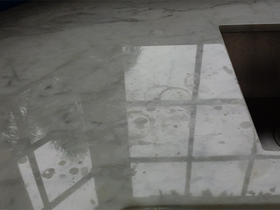 Carrara Marble Countertop Restoration